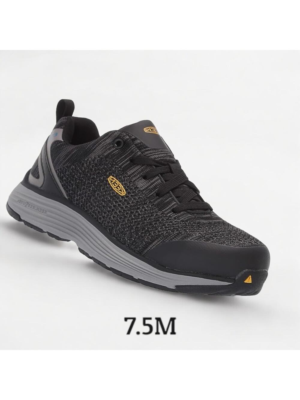 Keen Womens size 7.5M Sparta Black Grey Alloy Toe ESD Work Shoes ~ runs small
